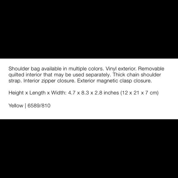 Zara chain strap vinyl shoulders bag - Picture 8 of 8